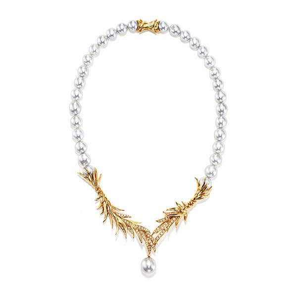 Élégance Necklace — UNN-N1266-18KYG