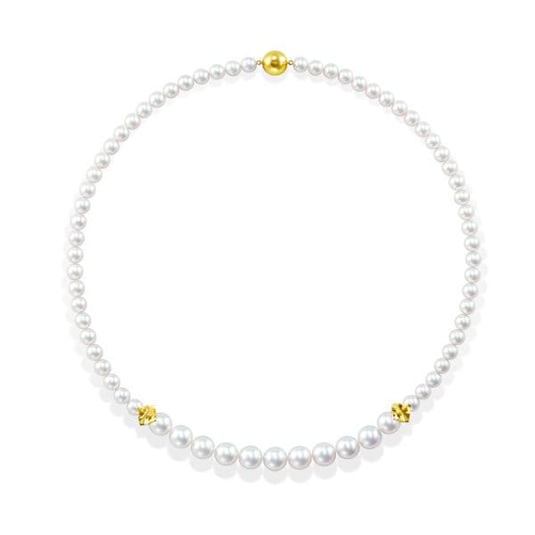 SQUARE LEAF Necklace — UNN-N1311-18KYG