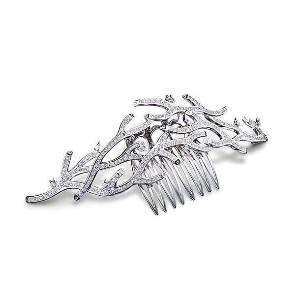 coral Hair Corsage — ZID-0386-18KWG