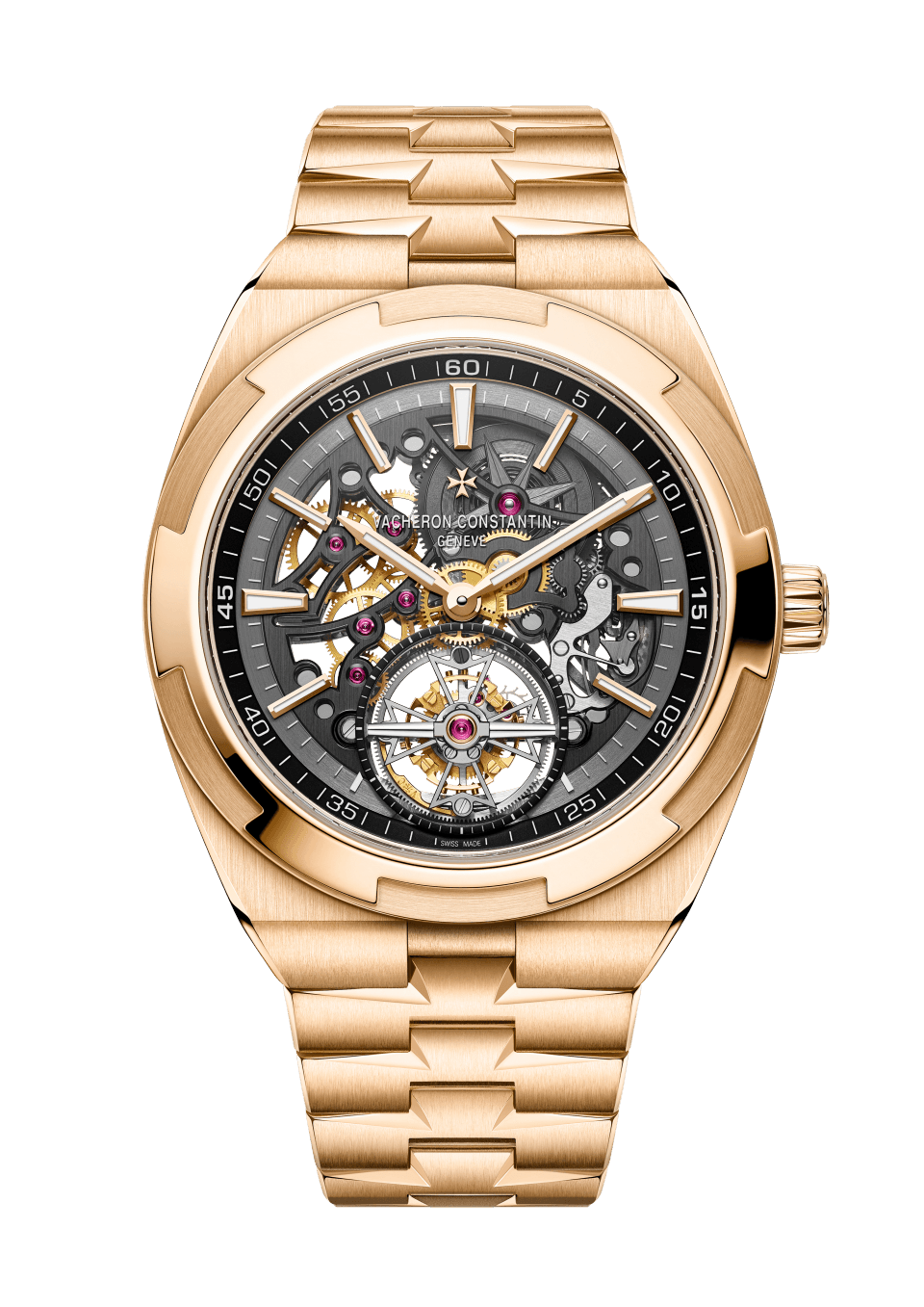 Overseas Tourbillon Skeleton 6000V/210R-B934 42.5 mm Pink Gold
