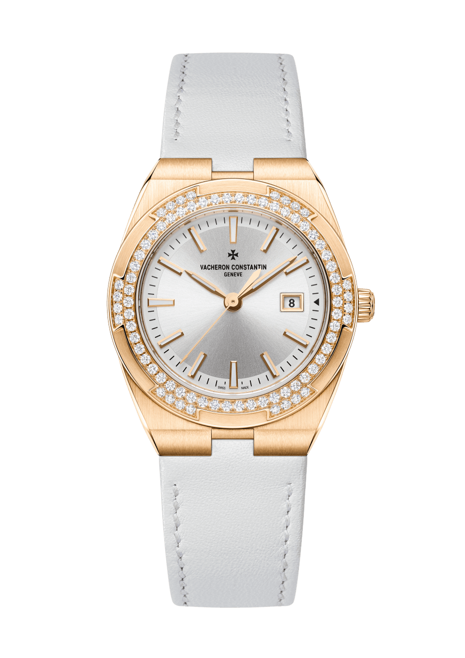 Overseas Quartz 1225V/000R-B592 33 mm Pink Gold