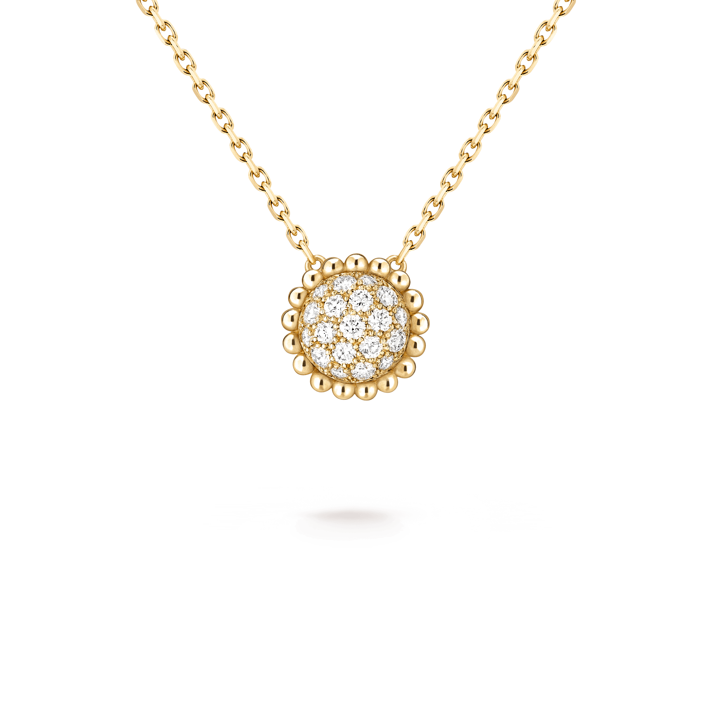 Perlée diamonds pendant — diamond, yellow gold — VCARO9PD00