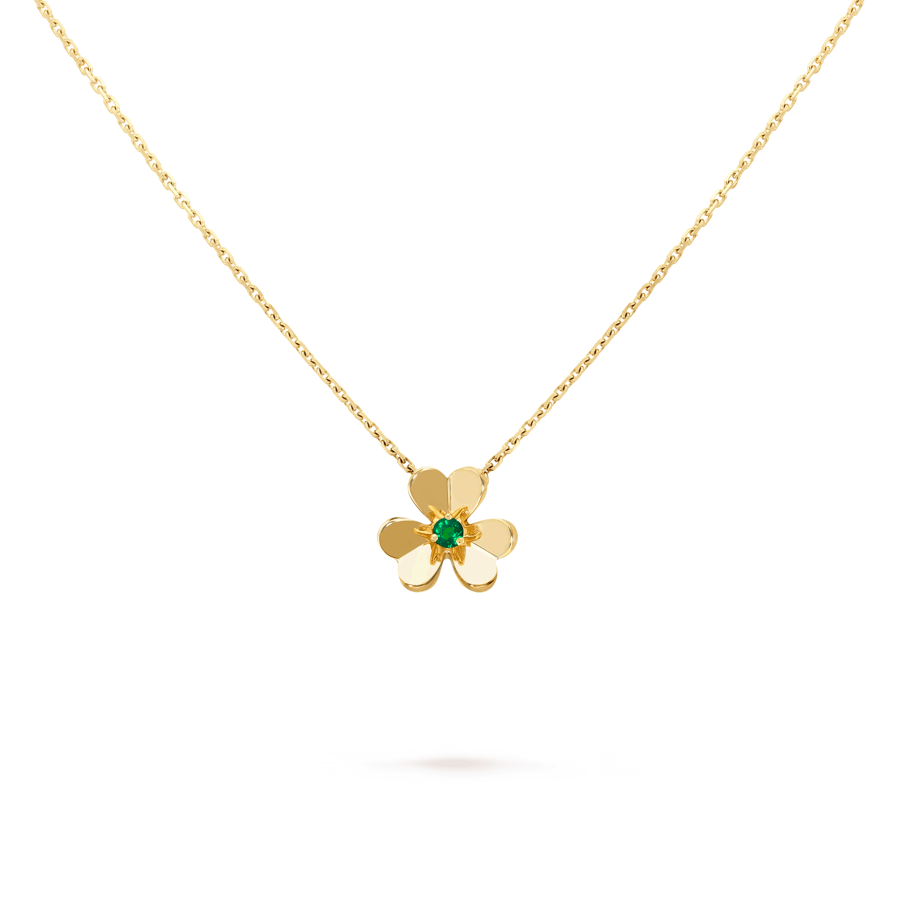 Frivole pendant, mini model — yellow gold — VCARP7SB00