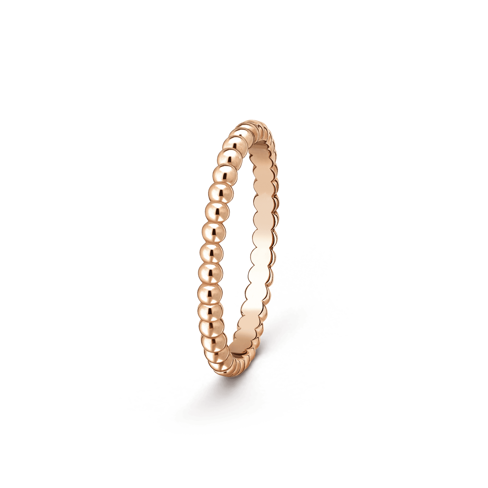 Perlée pearls of gold ring, small model — rose gold — VCARPJMF00