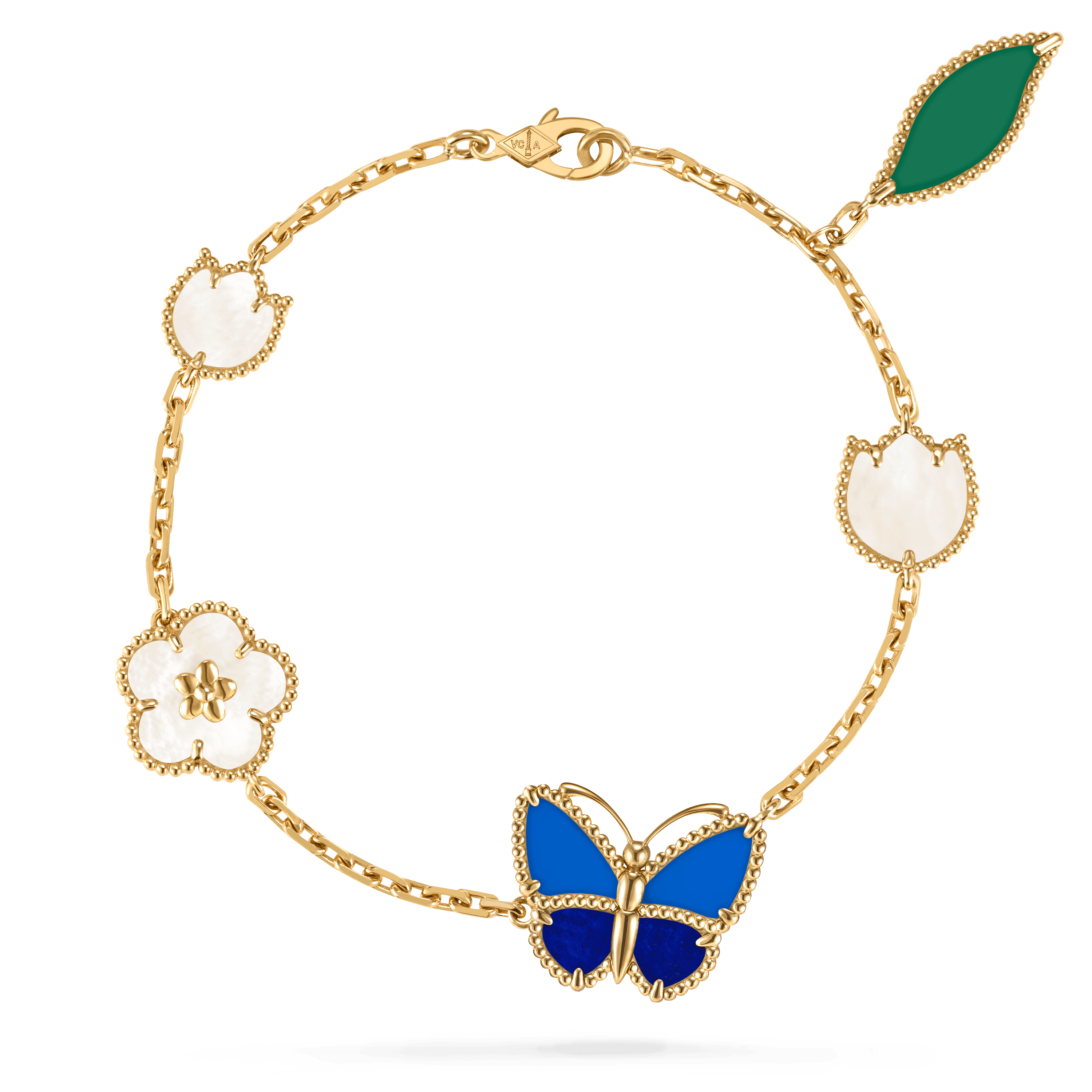 Lucky Spring Butterfly bracelet, 5 motifs — VCARPHZV00