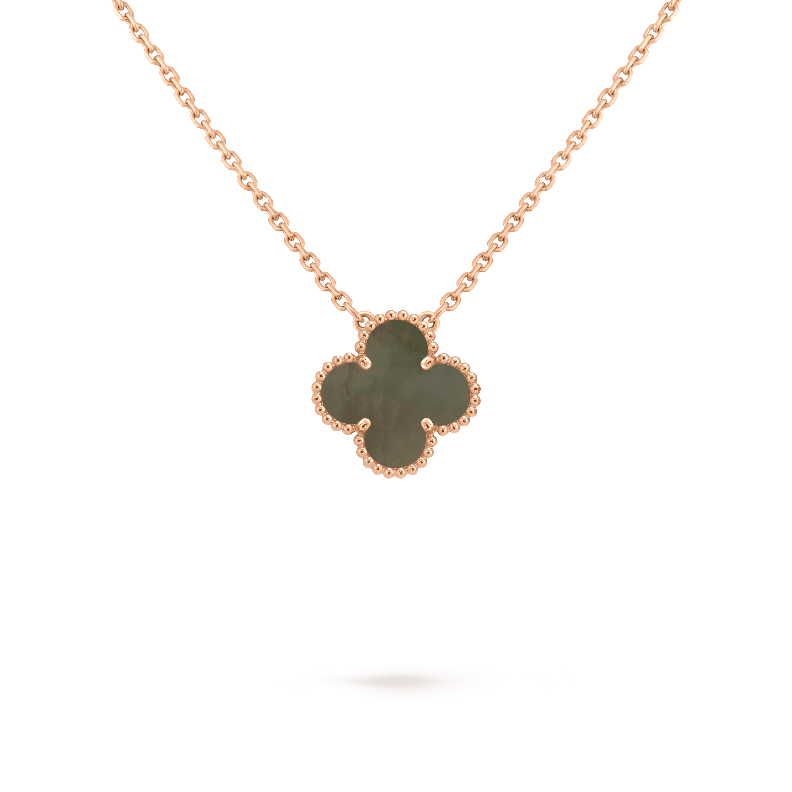 Vintage Alhambra pendant — gray mother-of-pearl, rose gold — VCARP4KK00