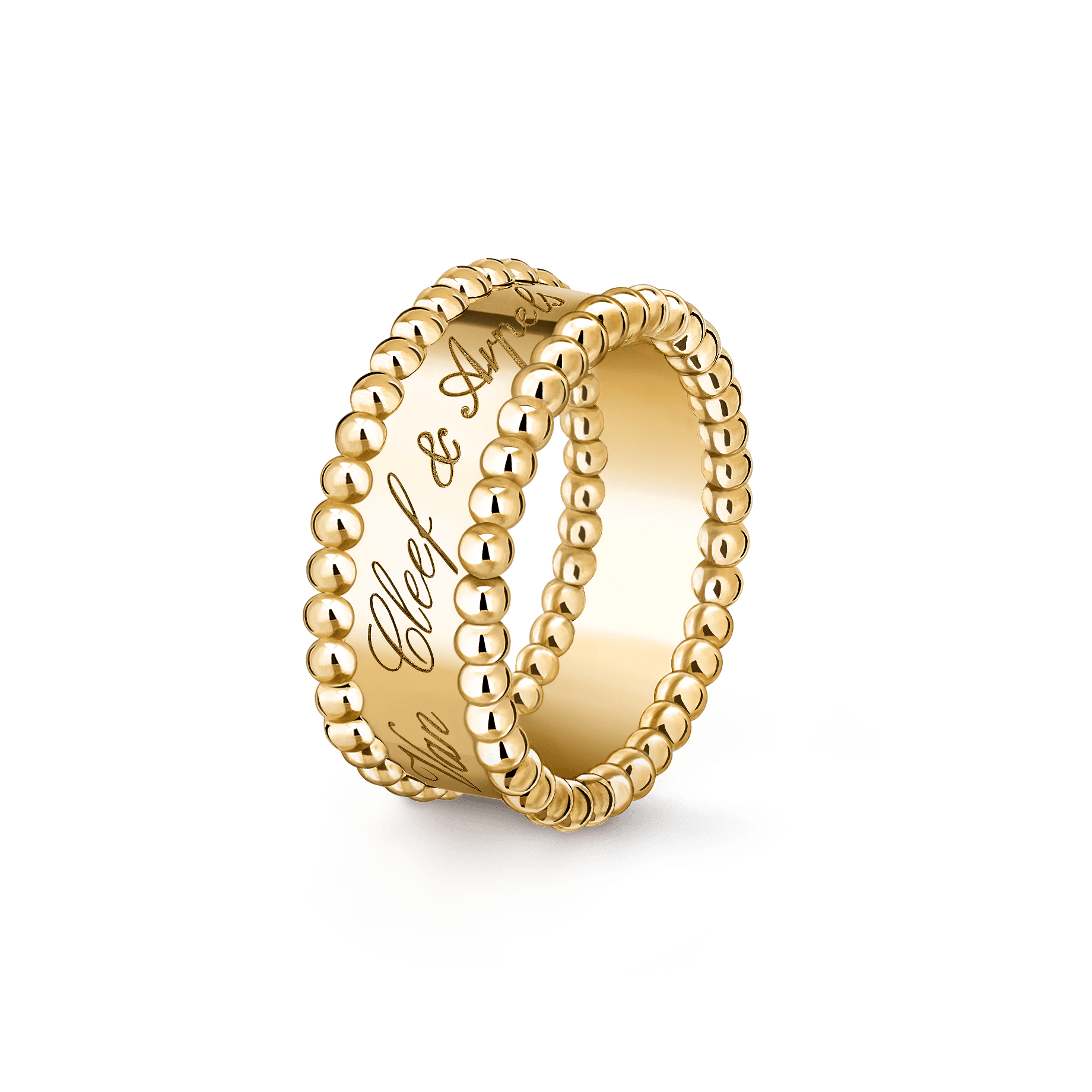 Perlée signature ring — yellow gold — VCARO3Y600