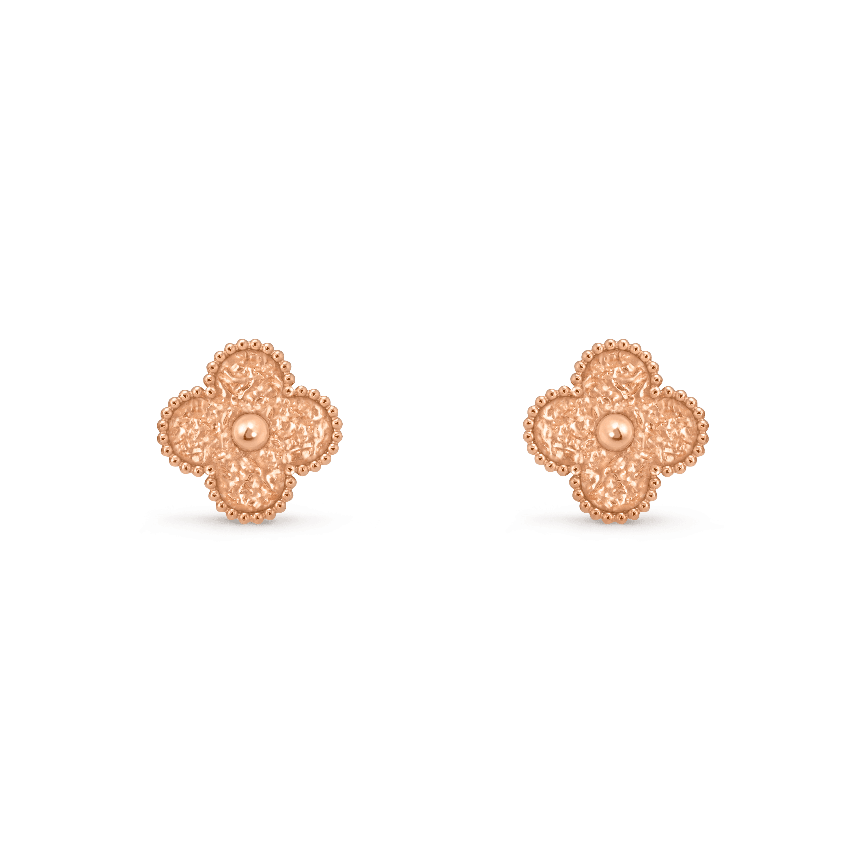 Vintage Alhambra earrings — rose gold — VCARN9T400