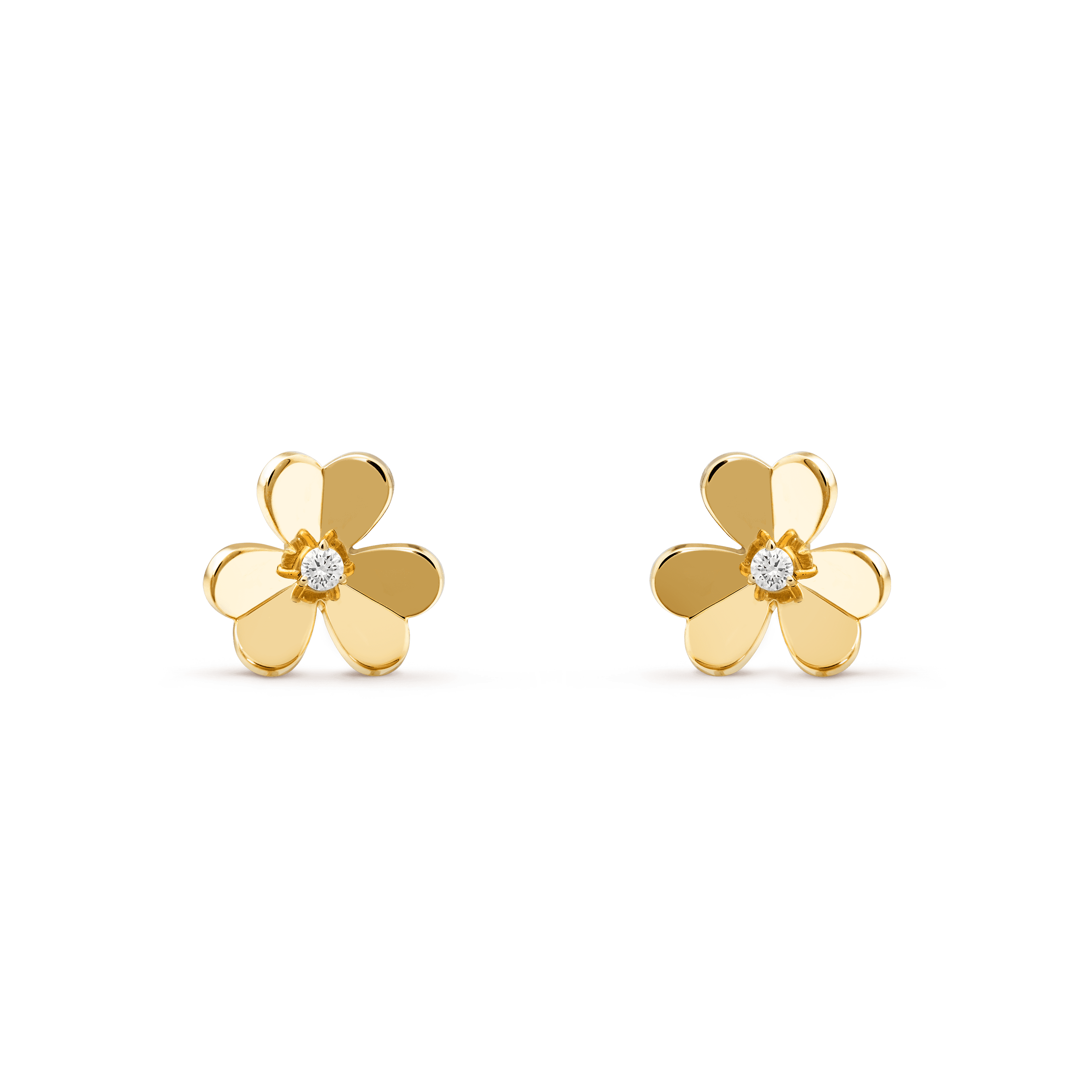 Frivole earrings, small model — diamond, yellow gold — VCARB65700