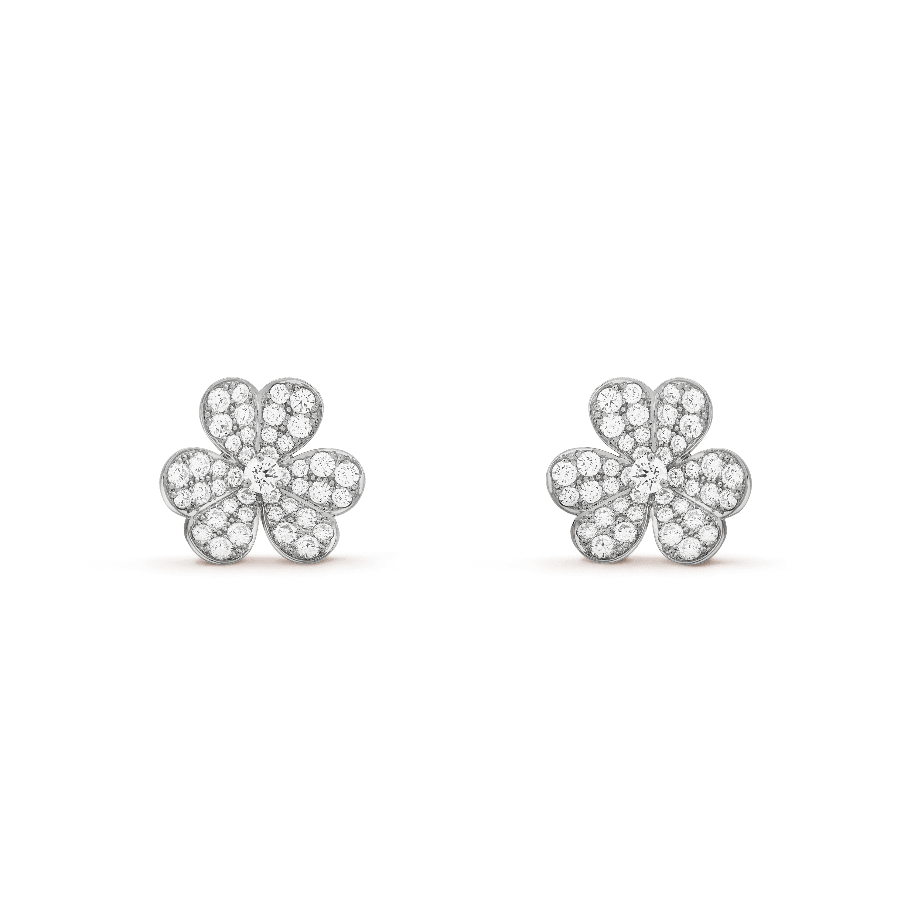 Frivole earrings, small model — diamond, white gold — VCARB65800