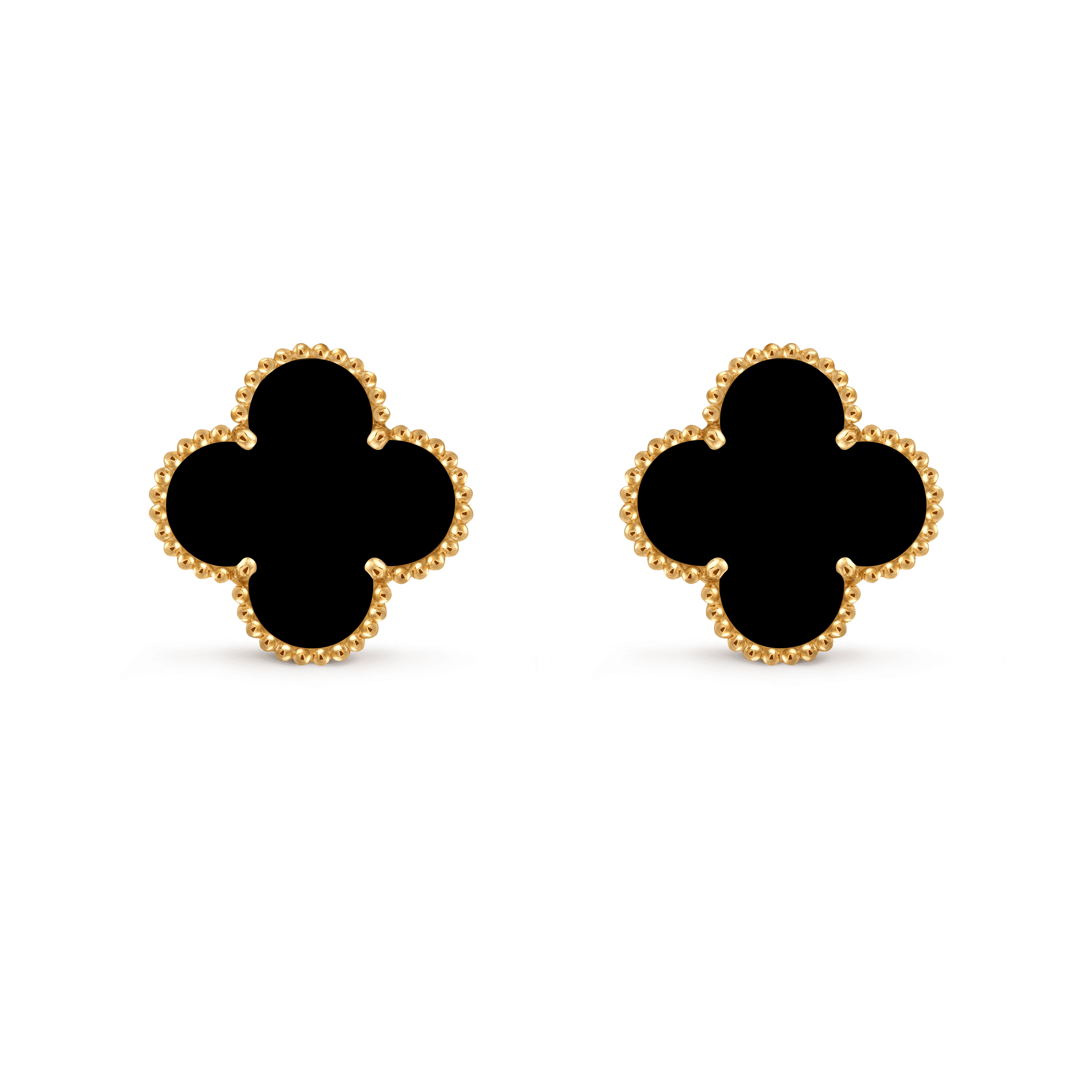 Magic Alhambra earrings — onyx, yellow gold — VCARA44300